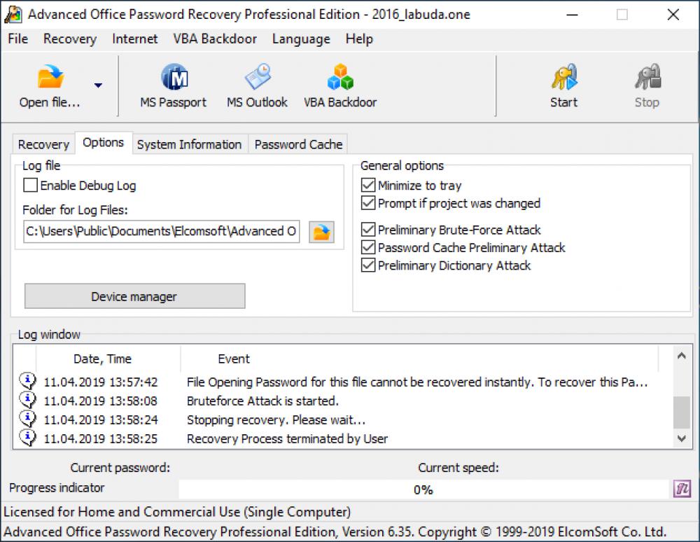 Advanced Office Password Recovery 7.20.2669 (Shareware 78.13Mb)