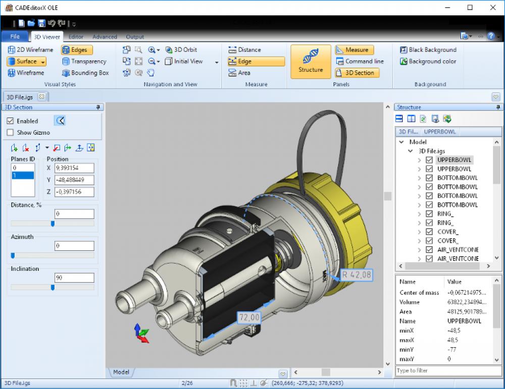 CADEditorX: ActiveX DWG/DXF, STP, PLT 14 (Shareware 91.24Mb)