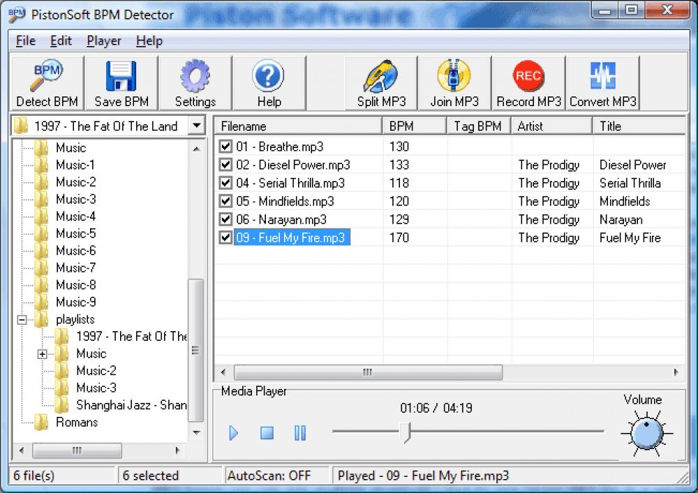 Pistonsoft BPM Detector 1.1 (Freeware 0.78Mb)