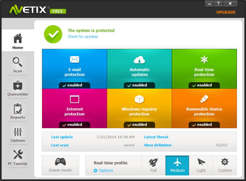 Avetix Antivirus Free 5.0.0.0 (Freeware 9.39Mb)